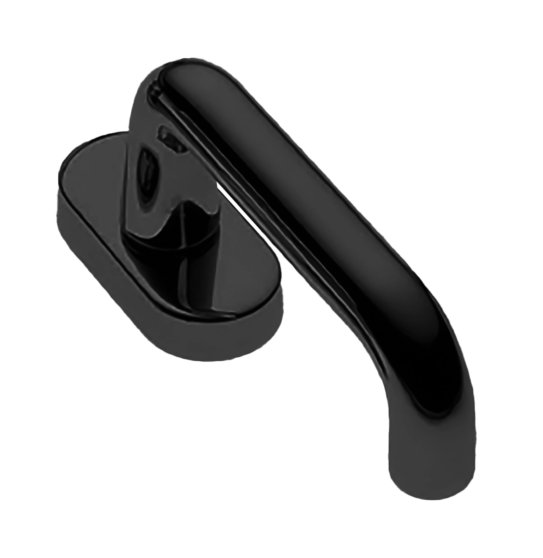 Ручка оконная IRIS W1 NERO, цвет - черный фото 1 Ручка оконная IRIS W1 NERO, цвет - черный фото купить Уральск