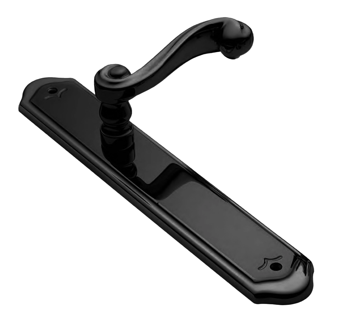 Ручка на планке PLAZA PL NERO, цвет - черный фото купить Уральск