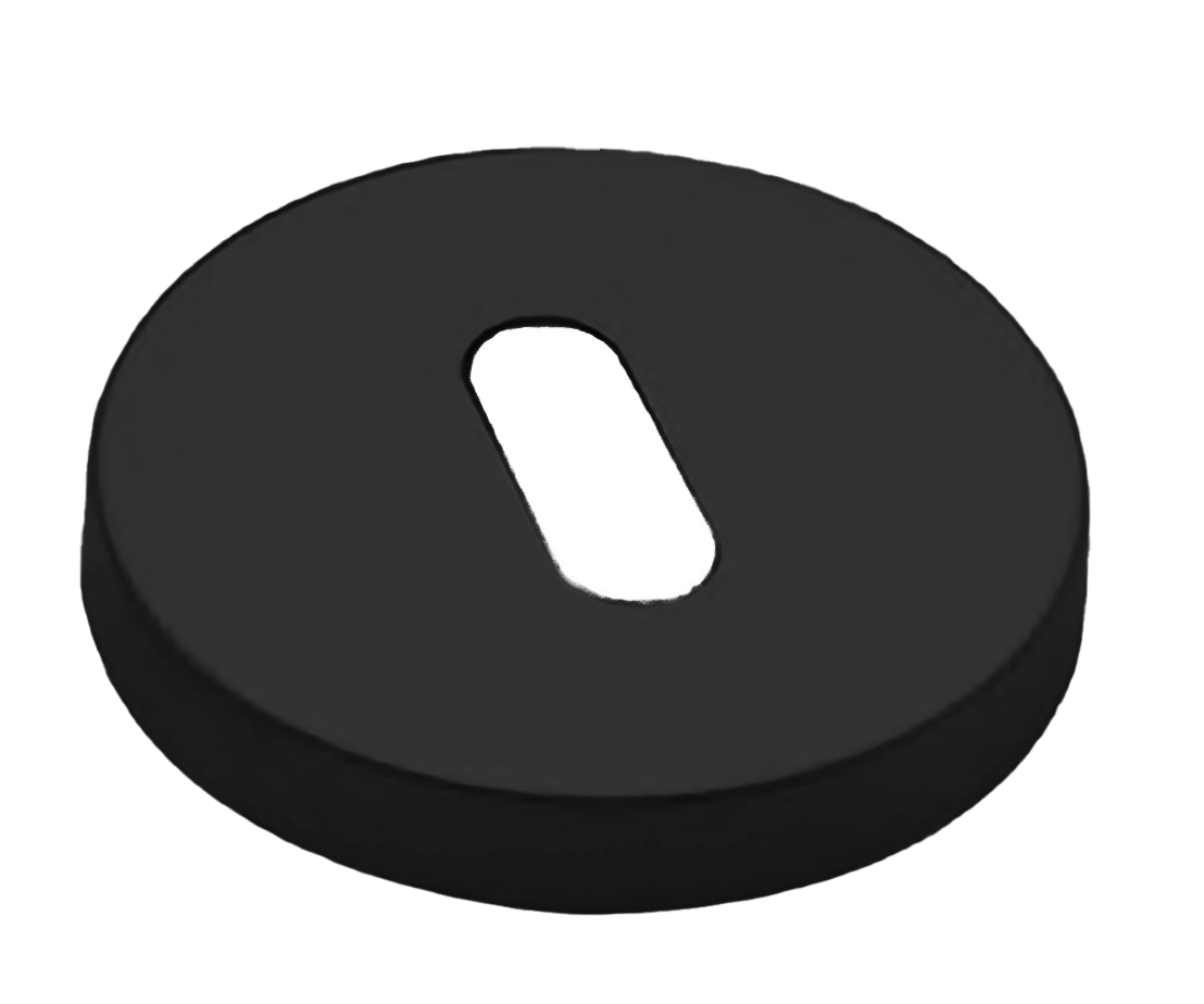 Накладка на ключевой цилиндр LUX-FK-R6 NERO на круглой розетке под ключ буратино, цвет - черный фото 1 Накладка на ключевой цилиндр LUX-FK-R6 NERO на круглой розетке под ключ буратино, цвет - черный фото купить Уральск
