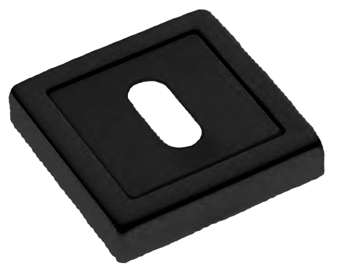 Накладка на ключевой цилиндр LUX-FK-S3 NERO на квадратной розетке под ключ буратино, цвет - черный фото 1 Накладка на ключевой цилиндр LUX-FK-S3 NERO на квадратной розетке под ключ буратино, цвет - черный фото купить Уральск