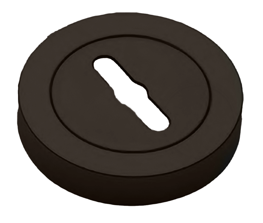Накладка на ключевой цилиндр LUX-SK-R2 ANT на круглой розетке под сувальдный ключ, цвет - антрацит фото 1 Накладка на ключевой цилиндр LUX-SK-R2 ANT на круглой розетке под сувальдный ключ, цвет - антрацит фото купить Уральск