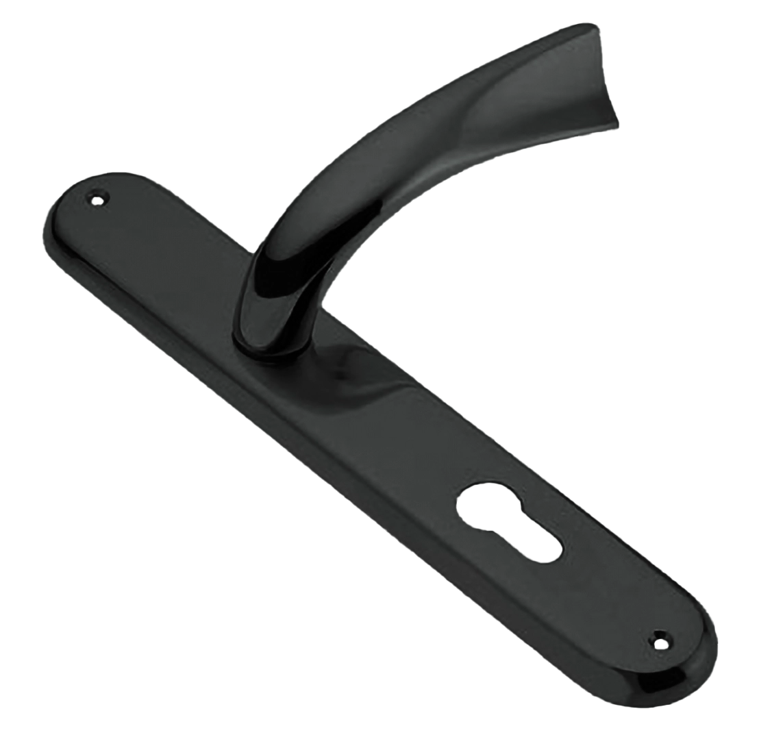 Ручка дверная на планке TENDER PL NIN, цвет черный никель, латунь фото купить в Уральске