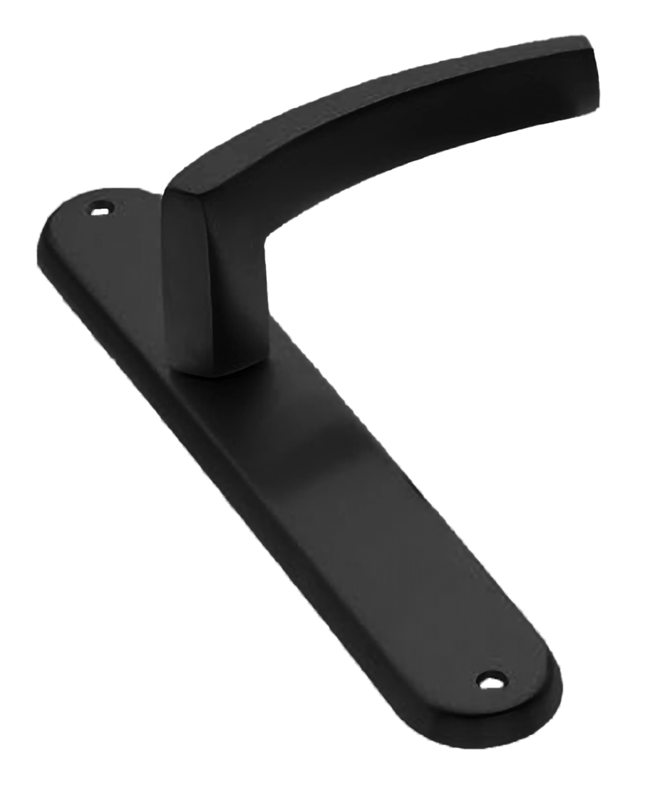 Ручка дверная на планке WIND PL NERO, цвет черный, латунь фото купить в Уральске