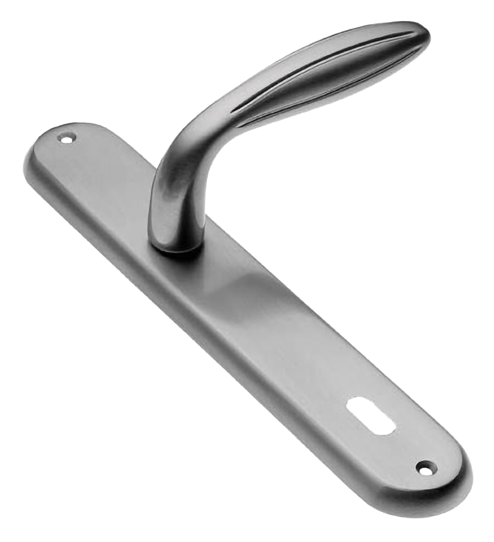 Ручка дверная на планке BUD PL CSA, цвет матовый хром, латунь фото купить в Уральске