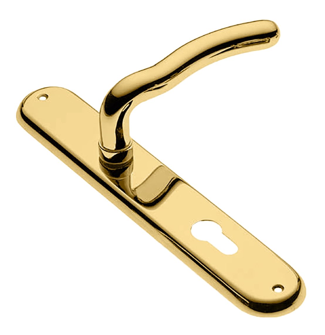 Ручка дверная на планке SNAKE PL OTL, цвет золото, латунь фото купить в Уральске