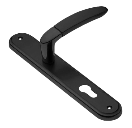 Ручка дверная на планке SAIL PL NERO, цвет черный, латунь фото купить в Уральске