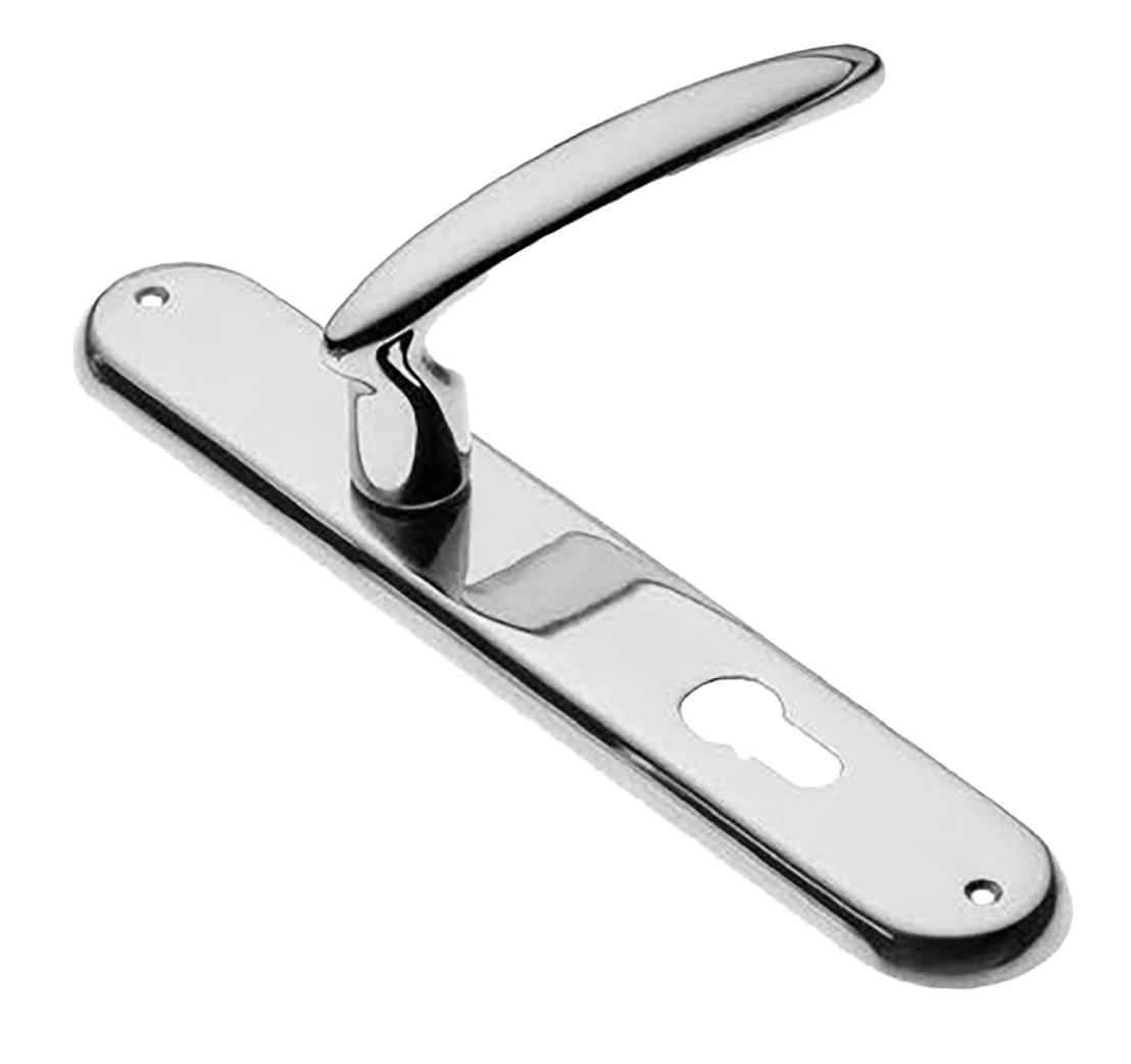 Ручка дверная на планке FLAMINGO PL CRO, цвет хром, латунь фото купить в Уральске