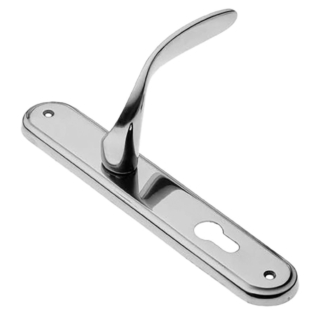 Ручка дверная на планке COBRA PL CRO, цвет хром, латунь фото купить в Уральске