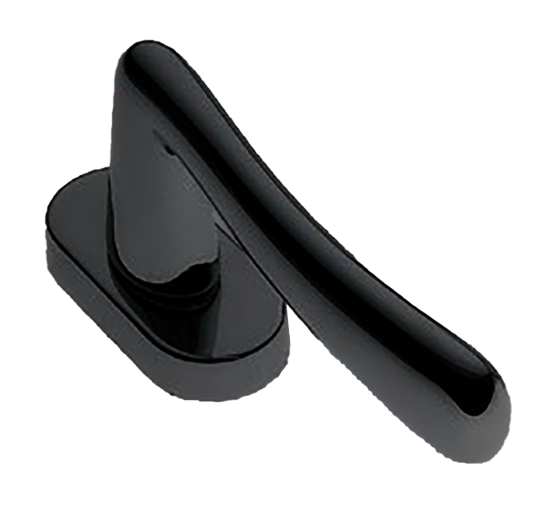 Ручка оконная COCKATOO W1 NERO на прямоугольной розетке, цвет черный, латунь фото купить в Уральске