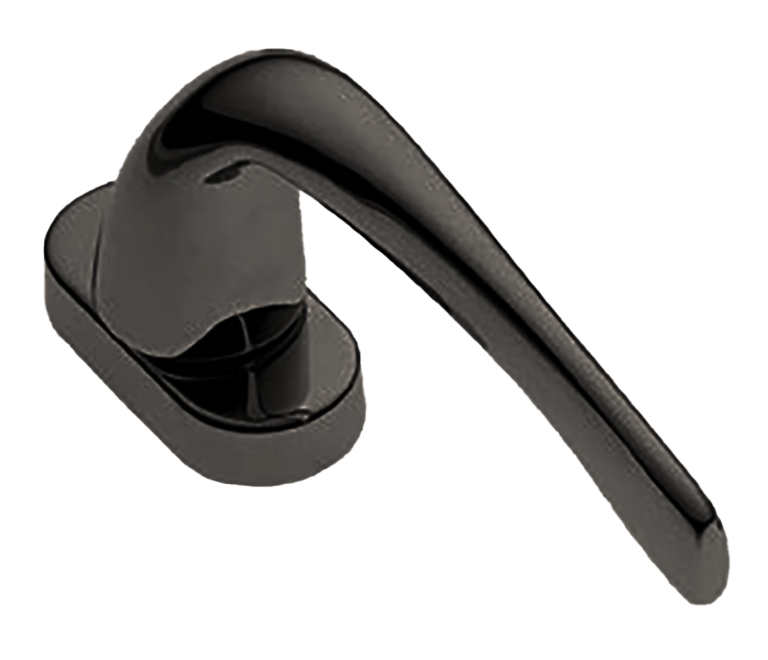 Ручка оконная LE MANS W1 NIN на прямоугольной розетке с 4-х позицион. механизмом, цвет черный никель, латунь фото купить в Уральске