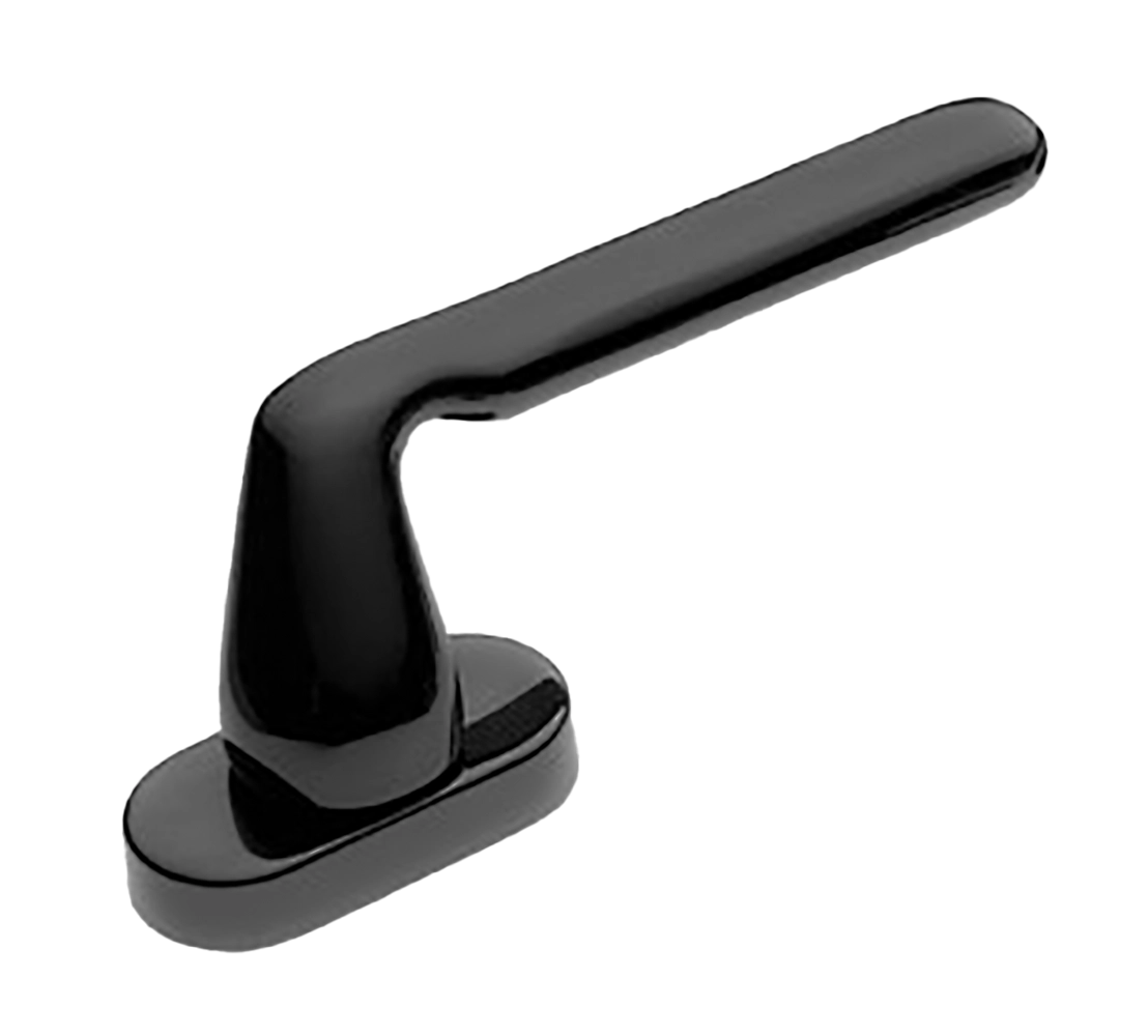 Ручка оконная NIRVANA W1 NERO на прямоугольной розетке, цвет черный, латунь фото купить в Уральске