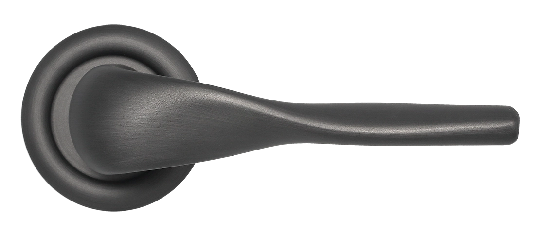 Ручка дверная LVB R7 SST на круглой розетке, цвет Летняя гроза/Summer Storm фото купить в Уральске