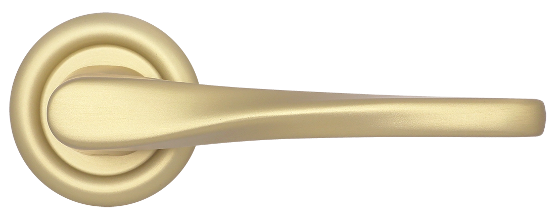 Ручка дверная THE OLYMPICS R7 AH на круглой розетке, цвет Осенний мёд/Autumn Honey фото купить в Уральске