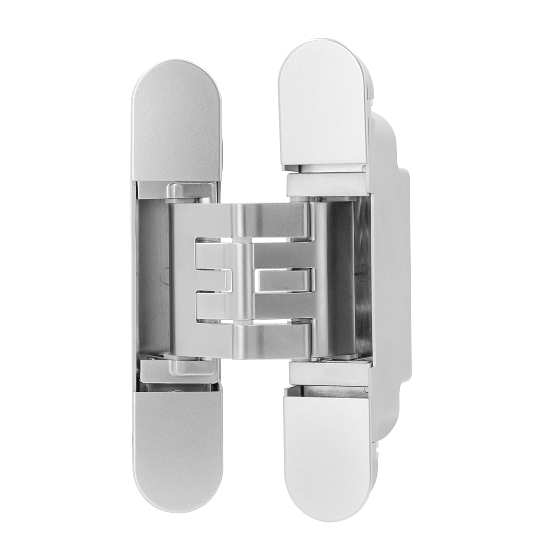 Петля скрытая CH-01 SC врезная с 3D-регулировкой вес полотна до 60 кг, цвет матовый хром фото купить в Уральске