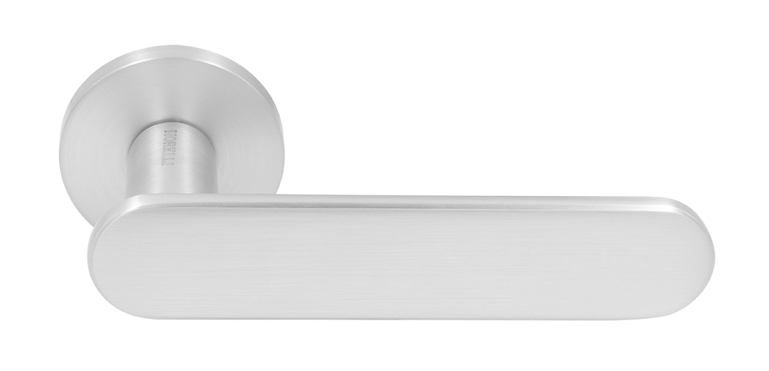 Ручка дверная MH-65-R6 SEMPIONE SC на круглой розетке, цвет матовый хром фото купить Уральск