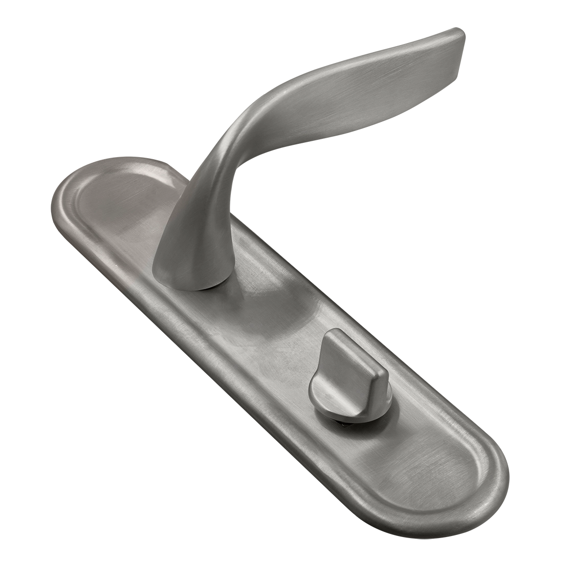 Ручка дверная SKYSCRAPER PLR WC WF на планке под сантехническую завертку, цвет Зимняя стужа/Winter Frost фото купить Уральск