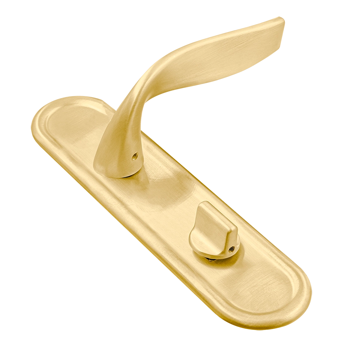 Ручка дверная SKYSCRAPER PLR WC AH на планке под сантехническую завертку, цвет Осенний мёд/Autumn Honey фото купить Уральск