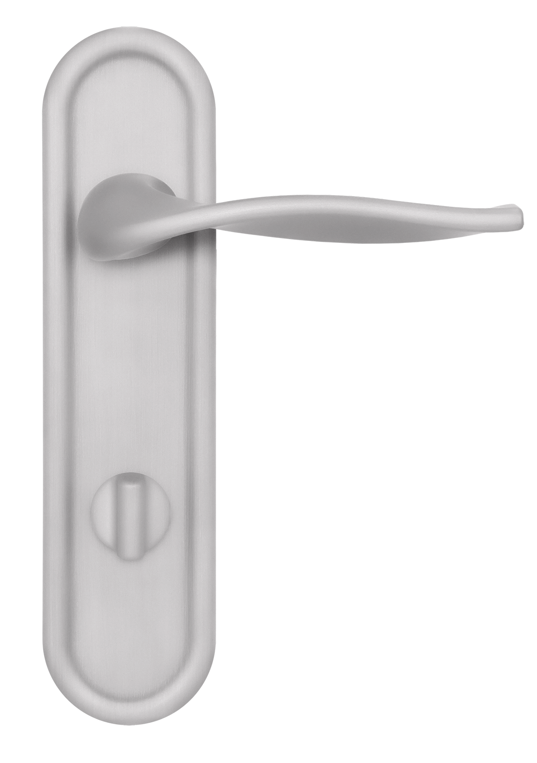 Ручка дверная SKYSCRAPER PLR WC SSW на планке под сантехническую завертку, цвет Стокгольмский снегопад/Stockholm Snowfall фото купить в Уральске