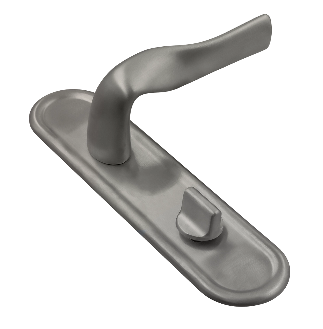 Ручка дверная LVB PLR WC WF на планке под сантехническую завертку, цвет Зимняя стужа/Winter Frost фото купить Уральск