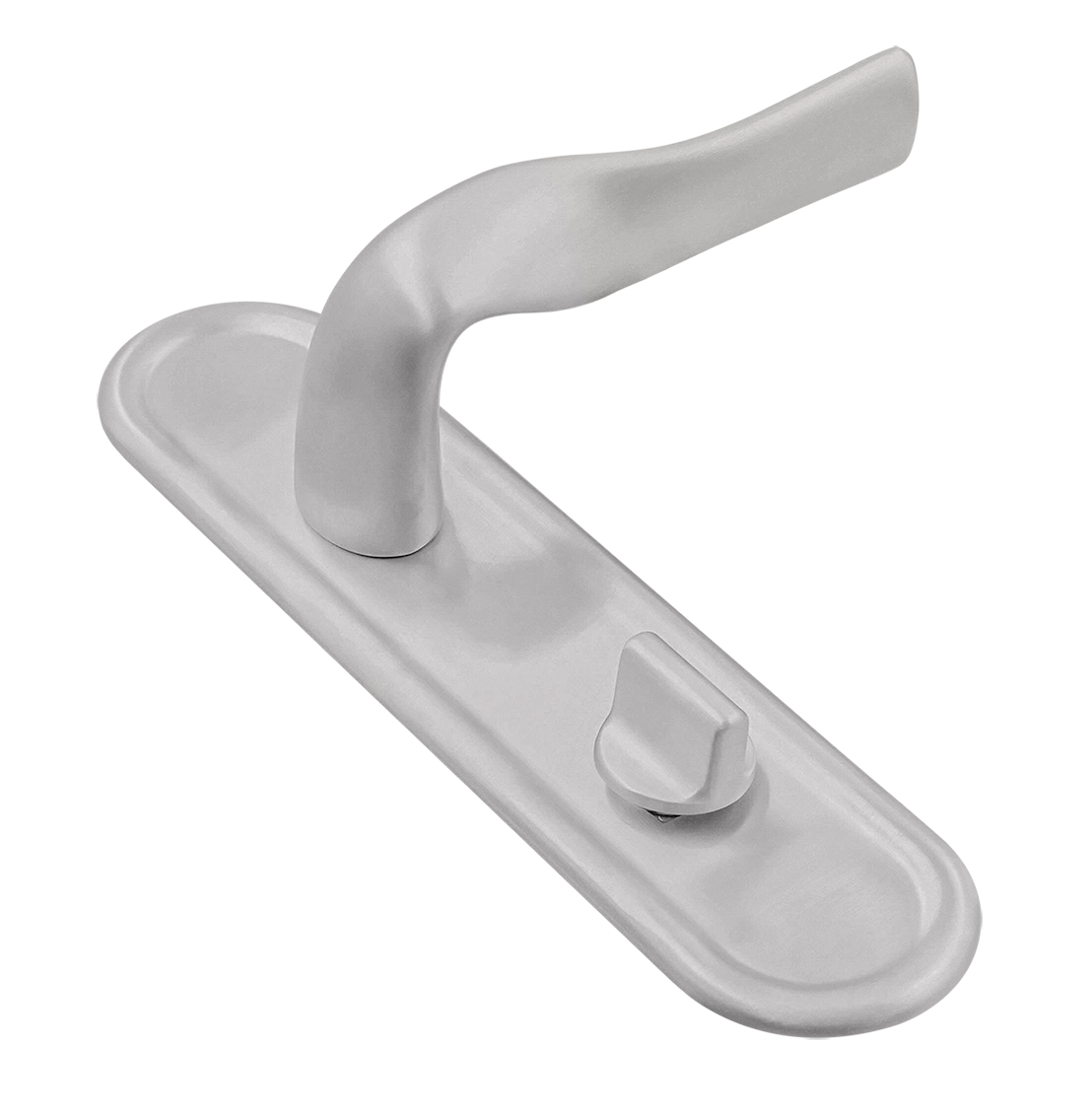 Ручка дверная LVB PLR WC SSW на планке под сантехническую завертку, цвет Стокгольмский снегопад/Stockholm Snowfall фото купить Уральск