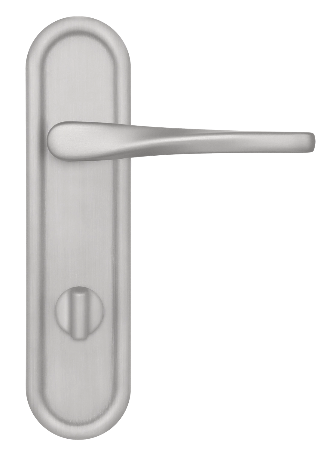 Ручка дверная THE OLYMPICS PLR WC SSW на планке под сантехническую завертку, цвет Стокгольмский снегопад/Stockholm Snowfall фото купить в Уральске