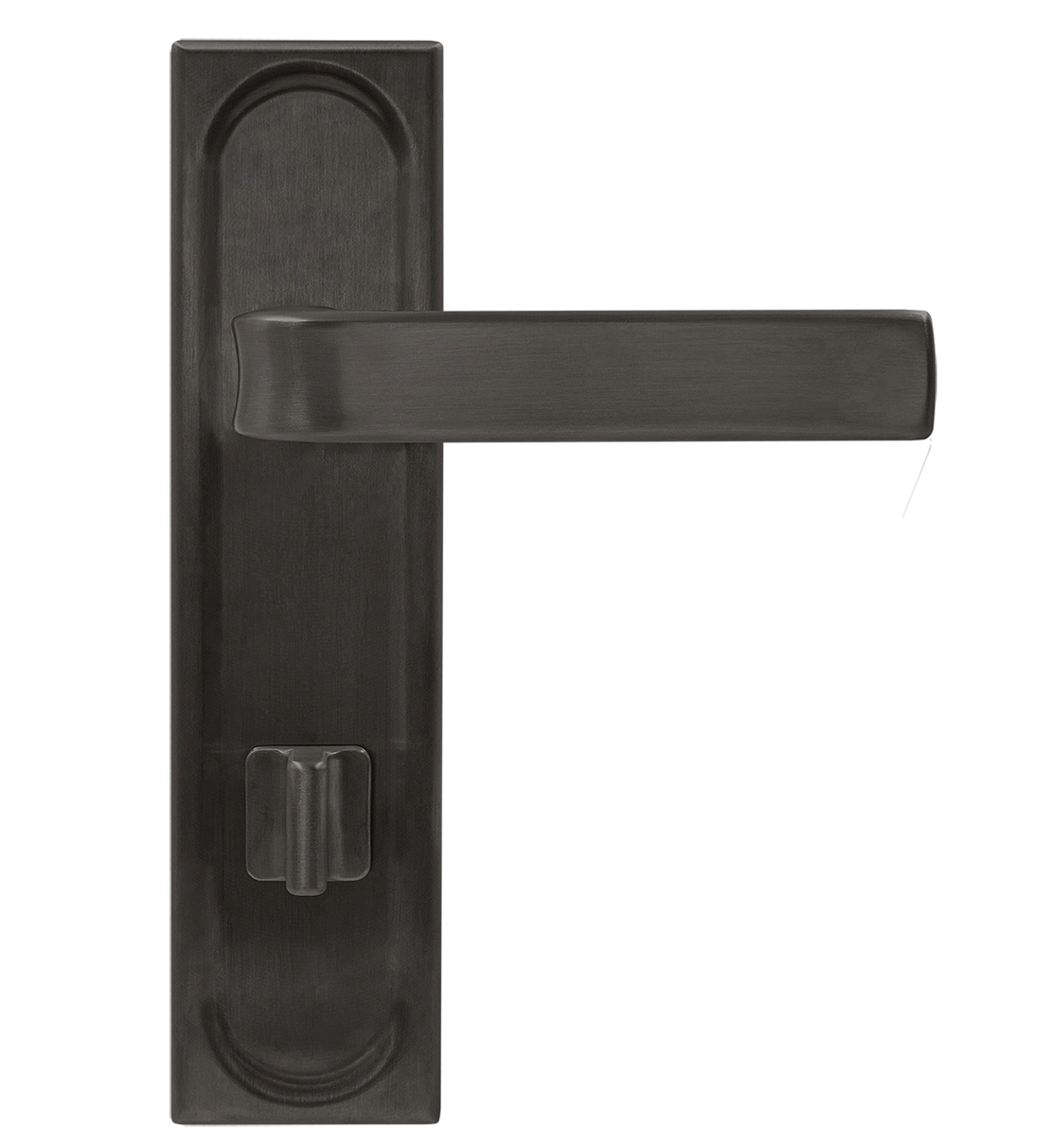 Ручка дверная THE BUS STATION PLS WC SST на планке под сантехническую завертку, цвет Летняя гроза/Summer Storm фото купить в Уральске