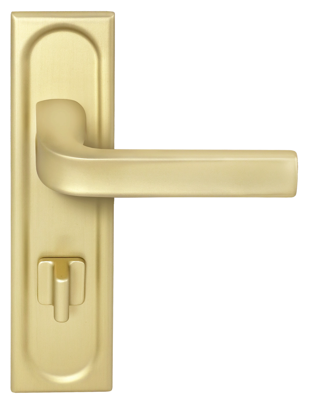 Ручка дверная THE BUS STATION PLS WC AH на планке под сантехническую завертку, цвет Осенний мёд/Autumn Honey фото фурнитура Уральск