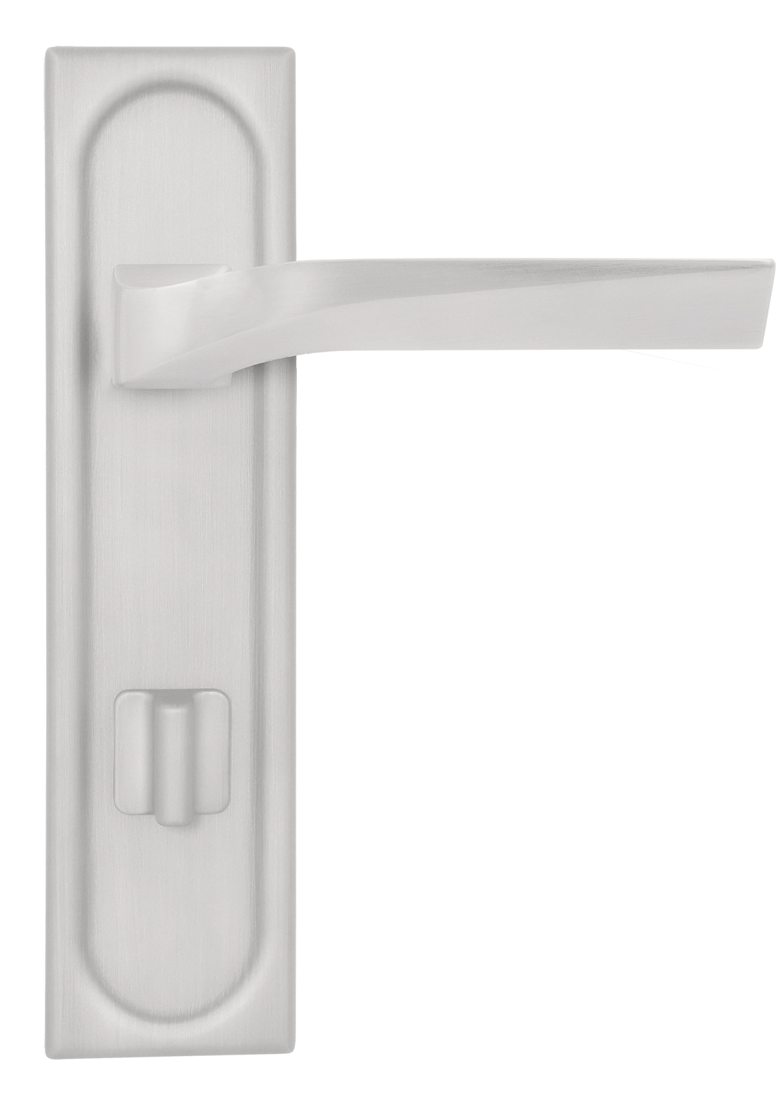 Ручка дверная WD CONCERT HALL PLS WC SSW на планке под сантехническую завертку, цвет Стокгольмский снегопад/Stockholm Snowfall фото купить в Уральске