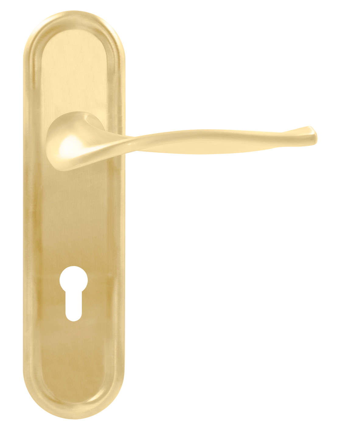 Ручка дверная SKYSCRAPER PLR KH AH на планке под ключевой цилиндр, цвет Осенний мёд/Autumn Honey фото купить Уральск