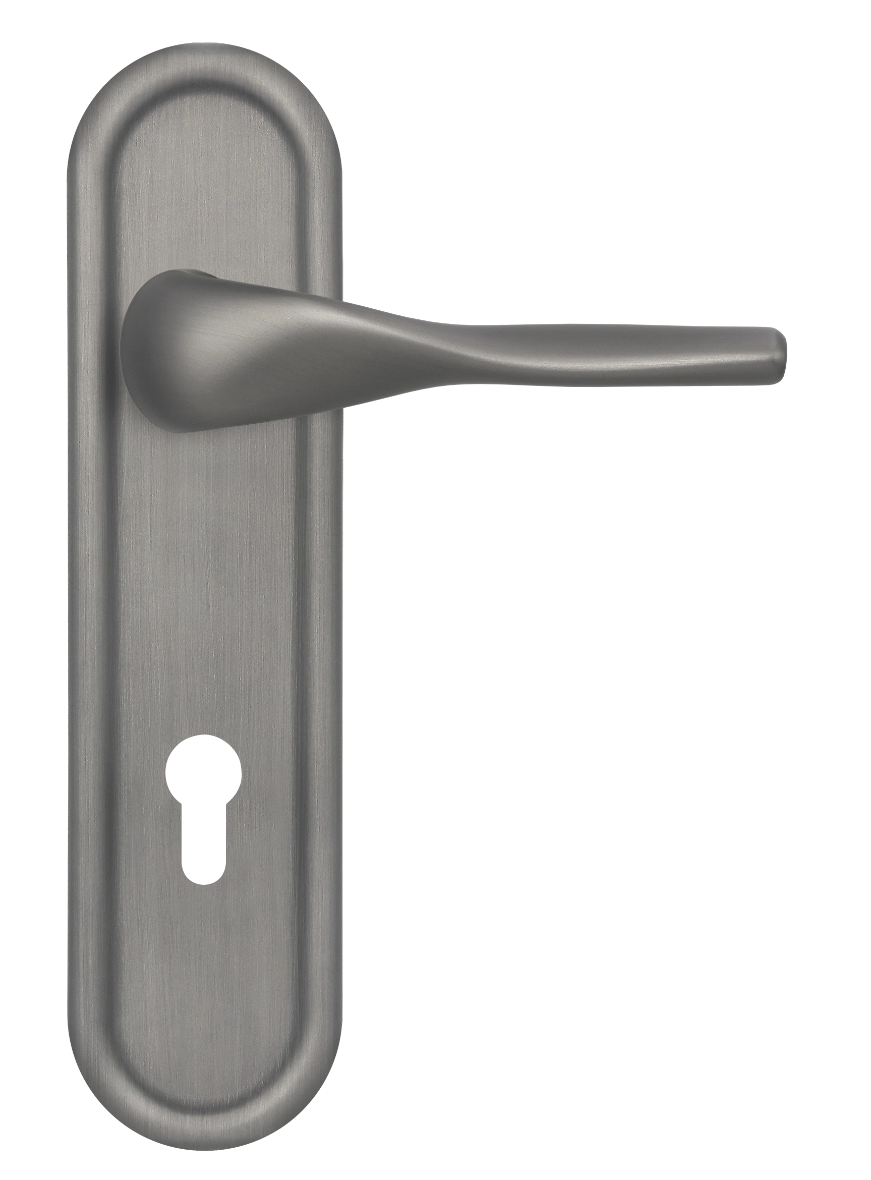 Ручка дверная LVB PLR KH WF на планке под ключевой цилиндр, цвет Зимняя стужа/Winter Frost фото купить Уральск