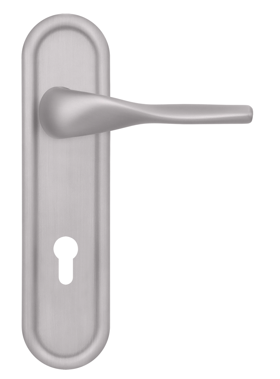 Ручка дверная LVB PLR KH SSW на планке под ключевой цилиндр, цвет Стокгольмский снегопад/Stockholm Snowfall фото купить Уральск