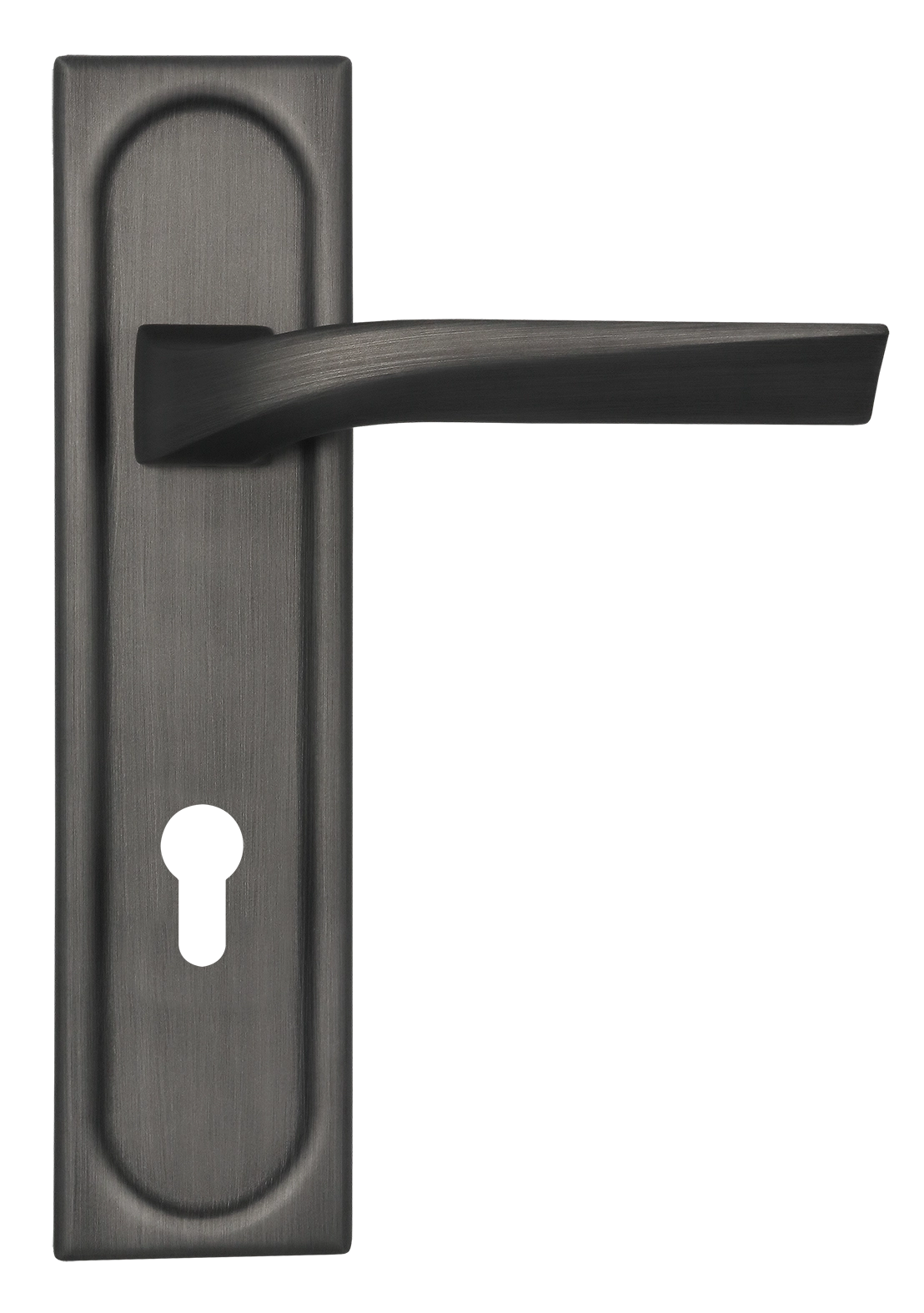 Ручка дверная WD CONCERT HALL PLS KH SST на планке под ключевой цилиндр, цвет Летняя гроза/Summer Storm фото купить Уральск