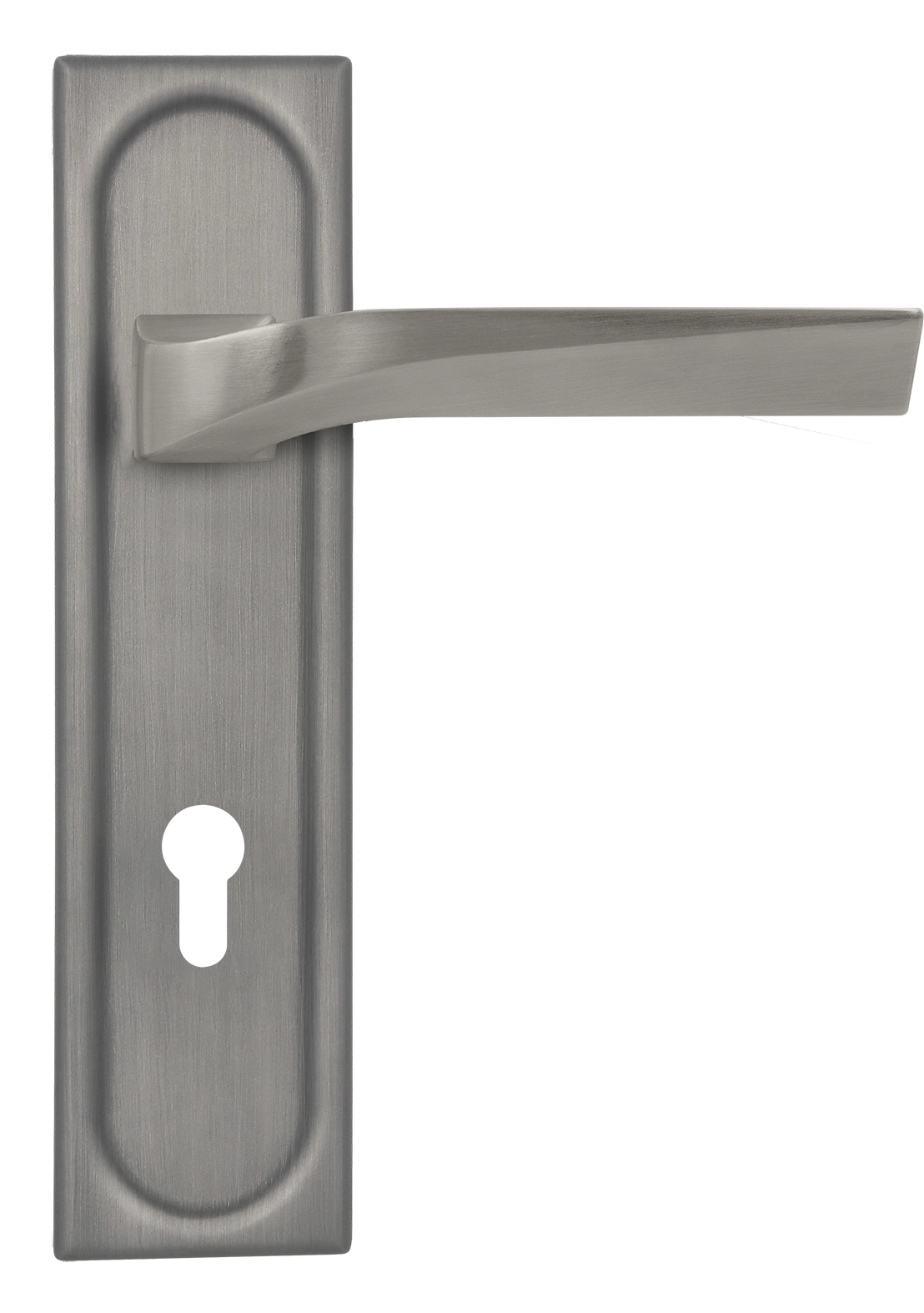 Ручка дверная WD CONCERT HALL PLS KH WF на планке под ключевой цилиндр, цвет Зимняя стужа/Winter Frost фото купить Уральск