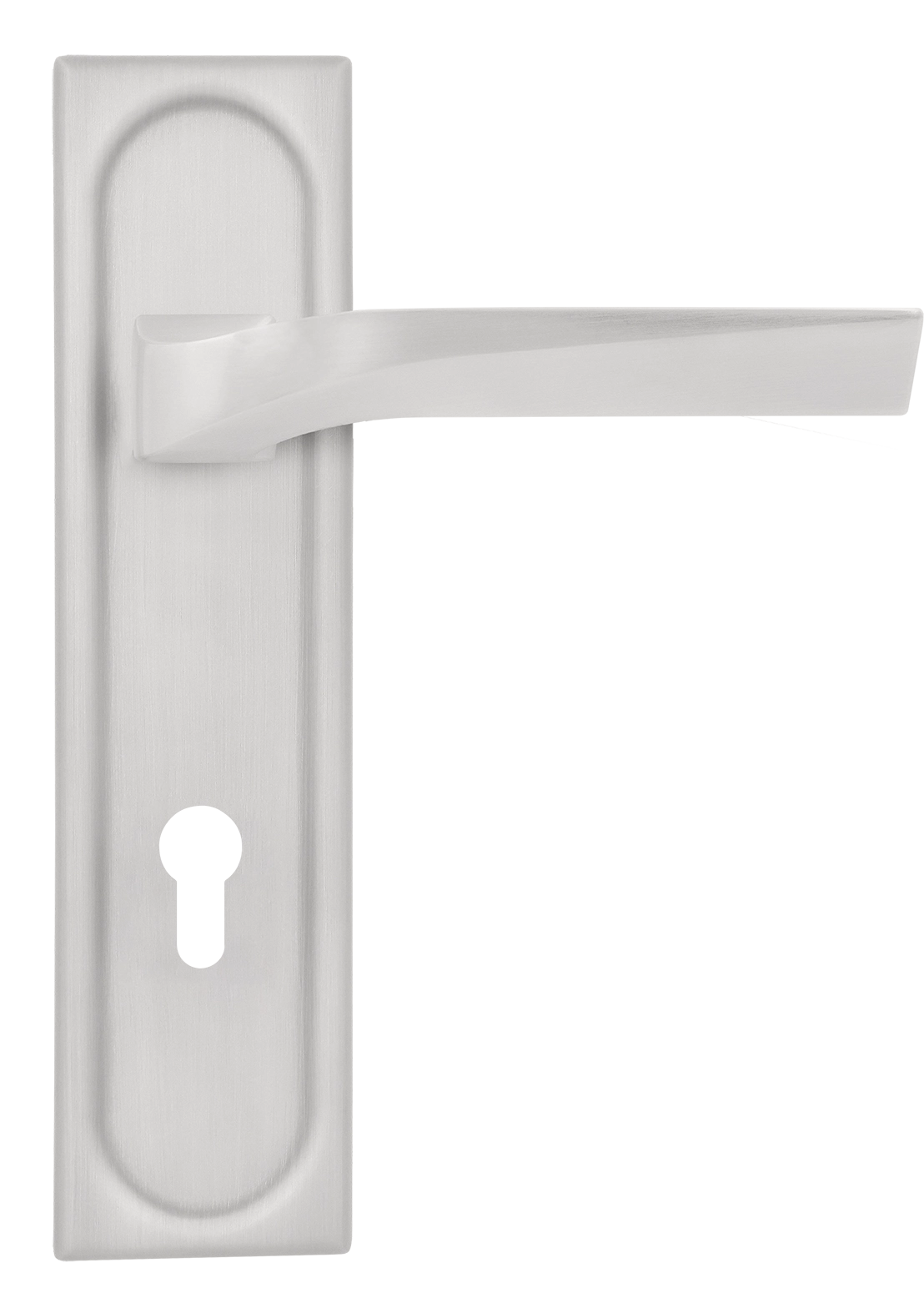 Ручка дверная WD CONCERT HALL PLS KH SSW на планке под ключевой цилиндр, цвет Стокгольмский снегопад/Stockholm Snowfall фото купить Уральск