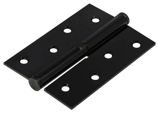Петля карточная разъемная MSND 100X70X2.5 BL L с подшипником стальная левая, врезная цвет черный фото купить Уральск