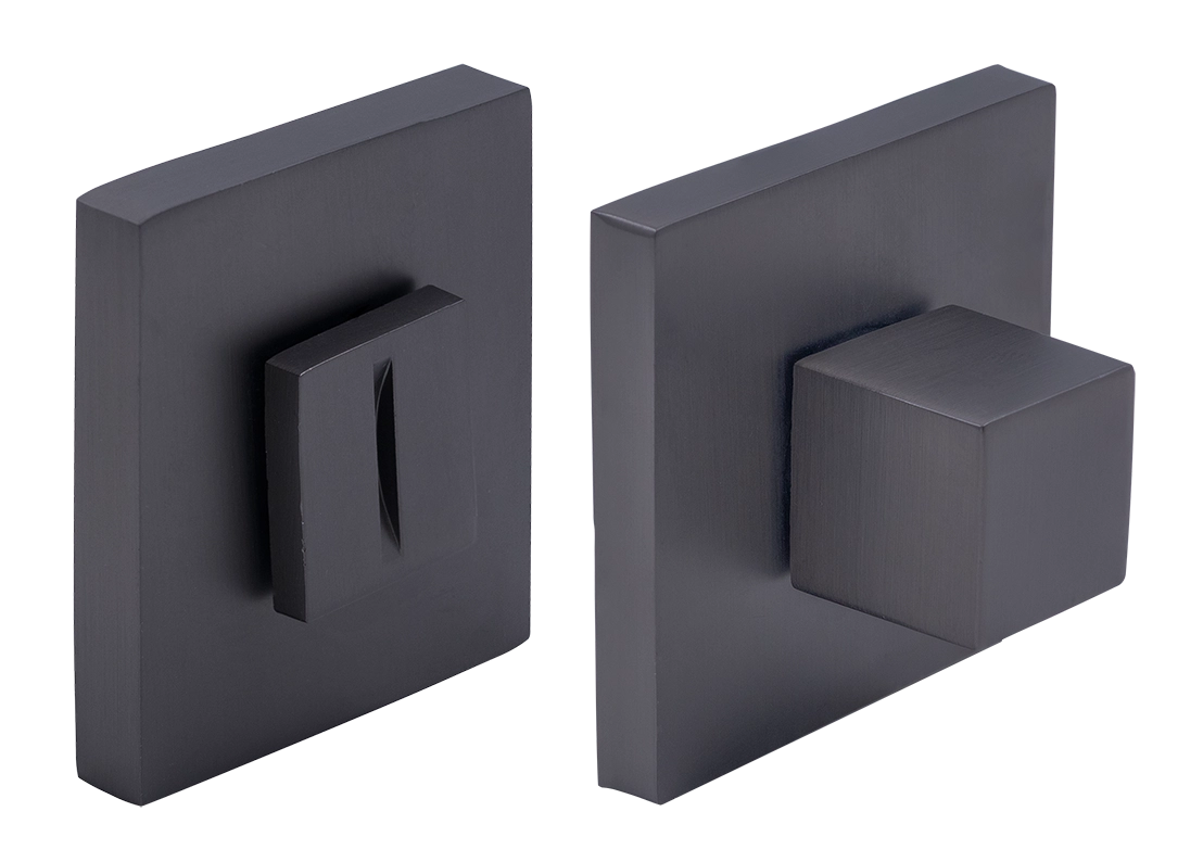 Завертка сантехническая MH-WC-S6 GR на квадратной розетке цвет графит, ЦАМ фото купить Уральск