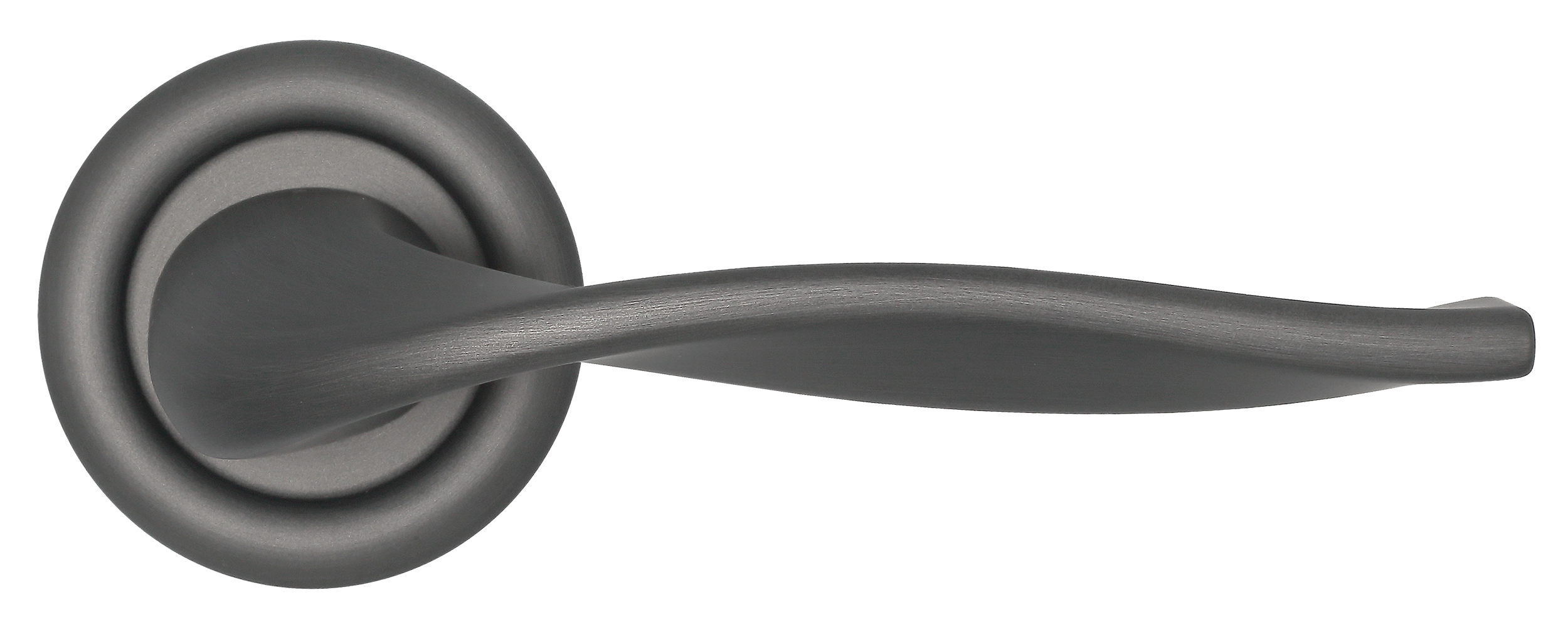 Ручка дверная SKYSCRAPER R7 SST на круглой розетке, цвет Летняя гроза/Summer Storm фото купить в Уральске