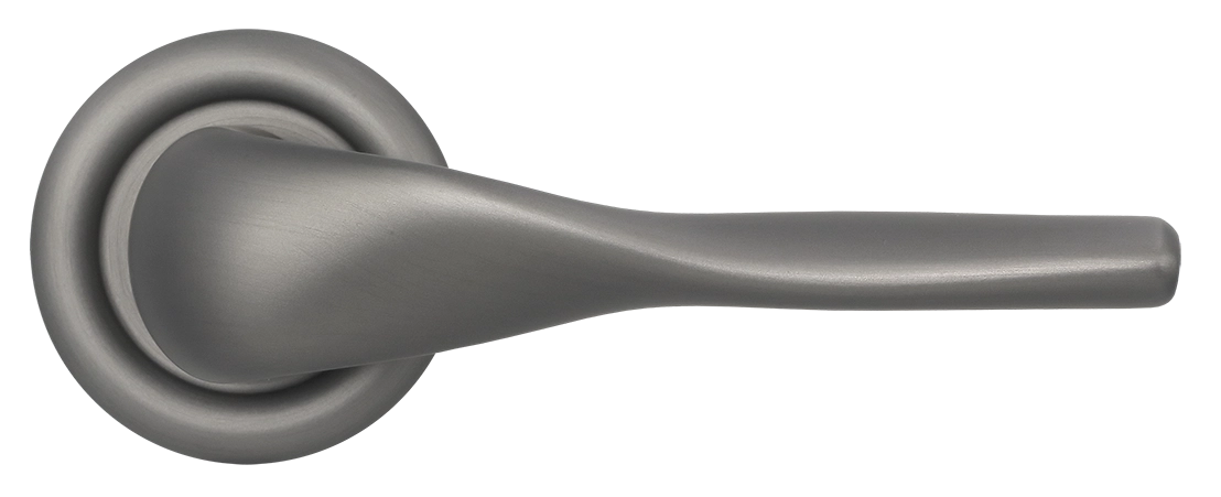 Ручка дверная LVB R7 WF на круглой розетке, цвет Зимняя стужа/Winter Frost фото купить в Уральске