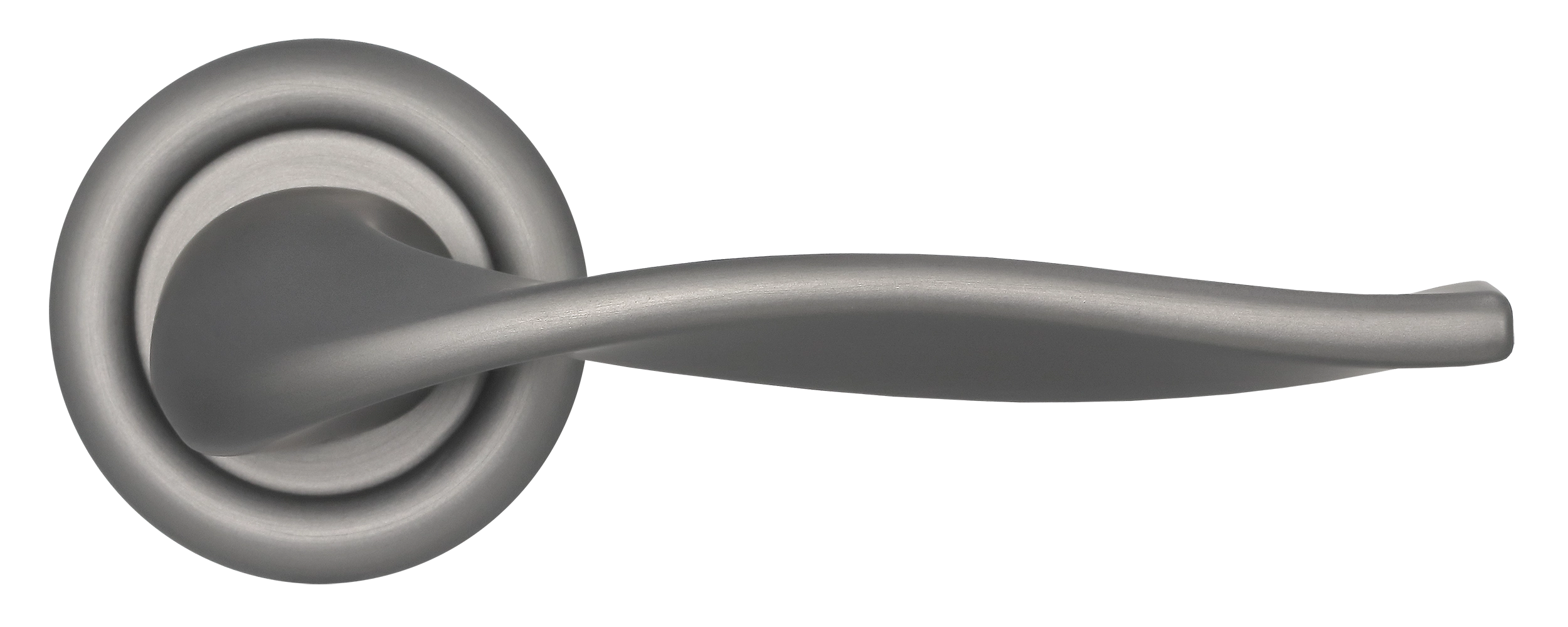 Ручка дверная SKYSCRAPER R7 WF на круглой розетке, цвет Зимняя стужа/Winter Frost фото купить в Уральске