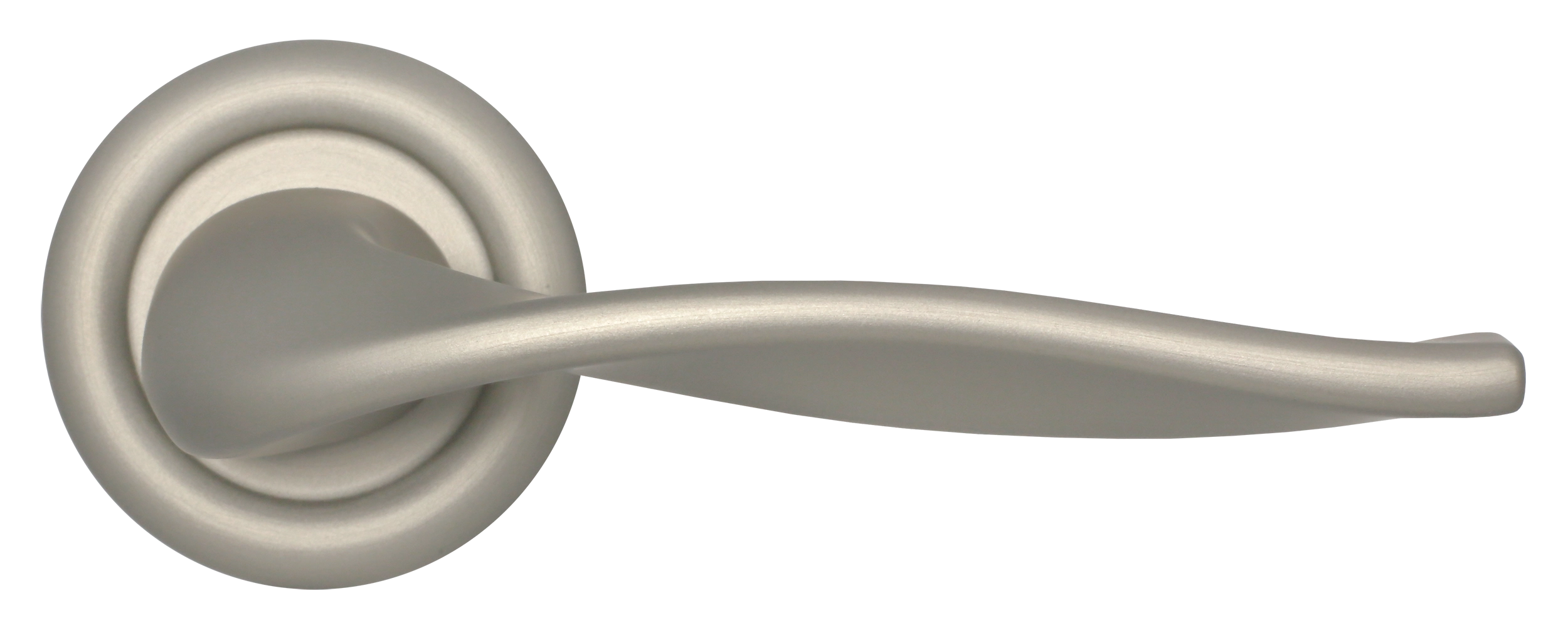 Ручка дверная SKYSCRAPER R7 SMI на круглой розетке, цвет Весенняя дымка/Spring Mist фото купить в Уральске