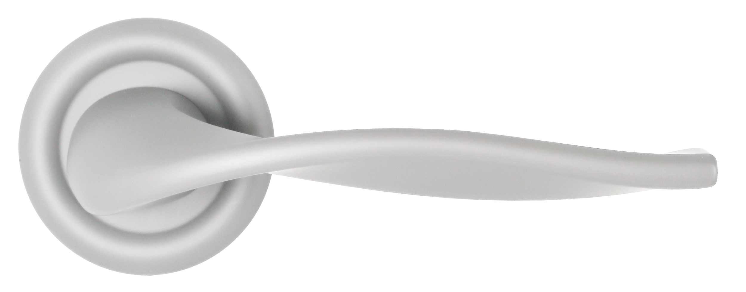 Ручка дверная SKYSCRAPER R7 SSW на круглой розетке, цвет Стокгольмский снегопад/Stockholm Snowfall фото купить в Уральске