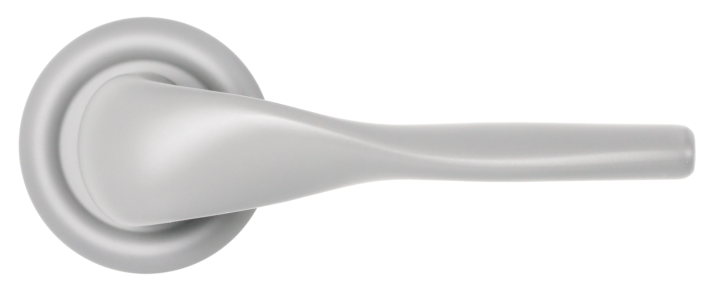 Ручка дверная LVB R7 SSW на круглой розетке, цвет Стокгольмский снегопад/Stockholm Snowfall фото купить в Уральске