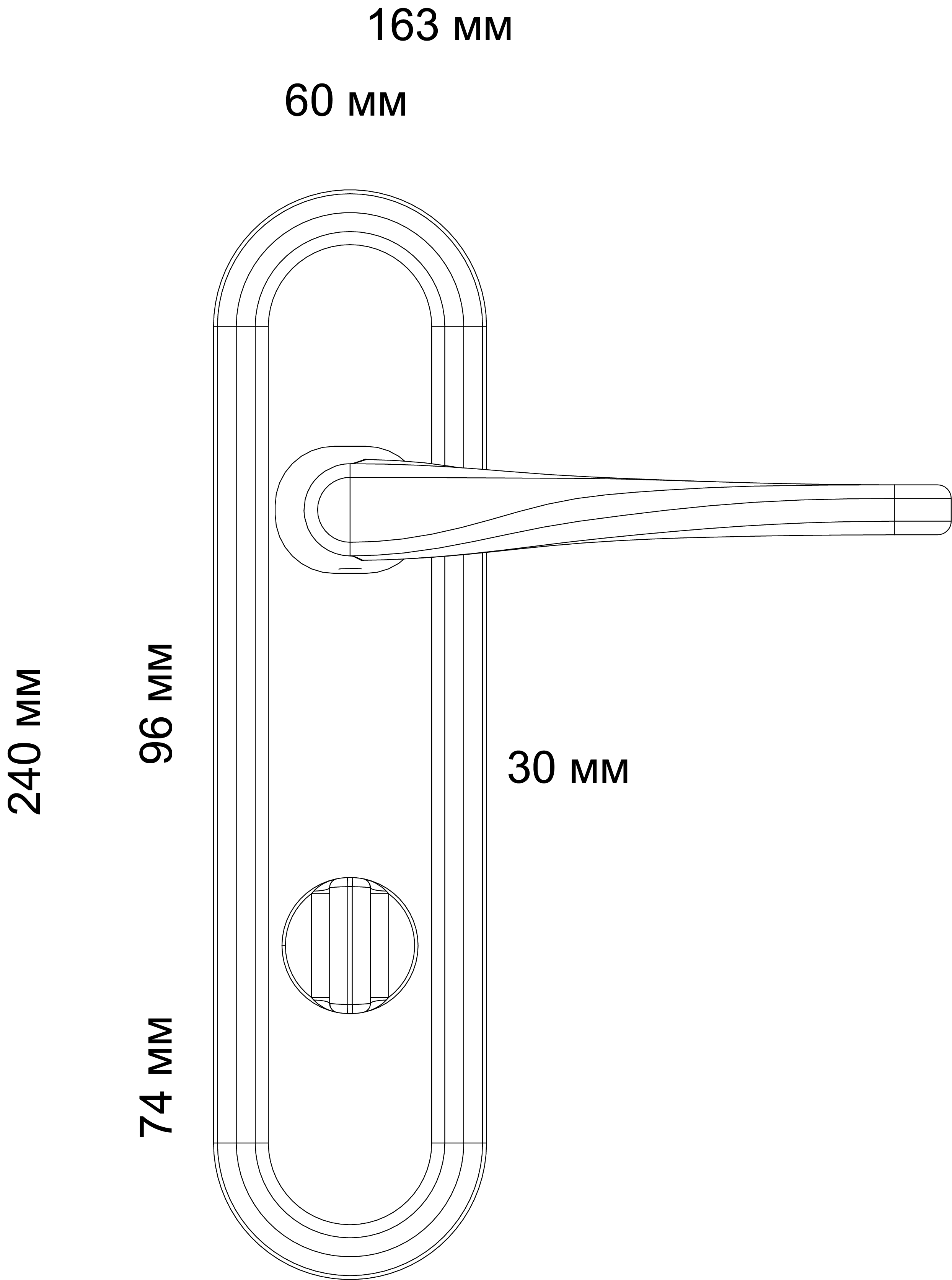 Ручка дверная THE OLYMPICS PLR WF на планке, цвет Зимняя стужа/Winter Frost фото фурнитура Уральск