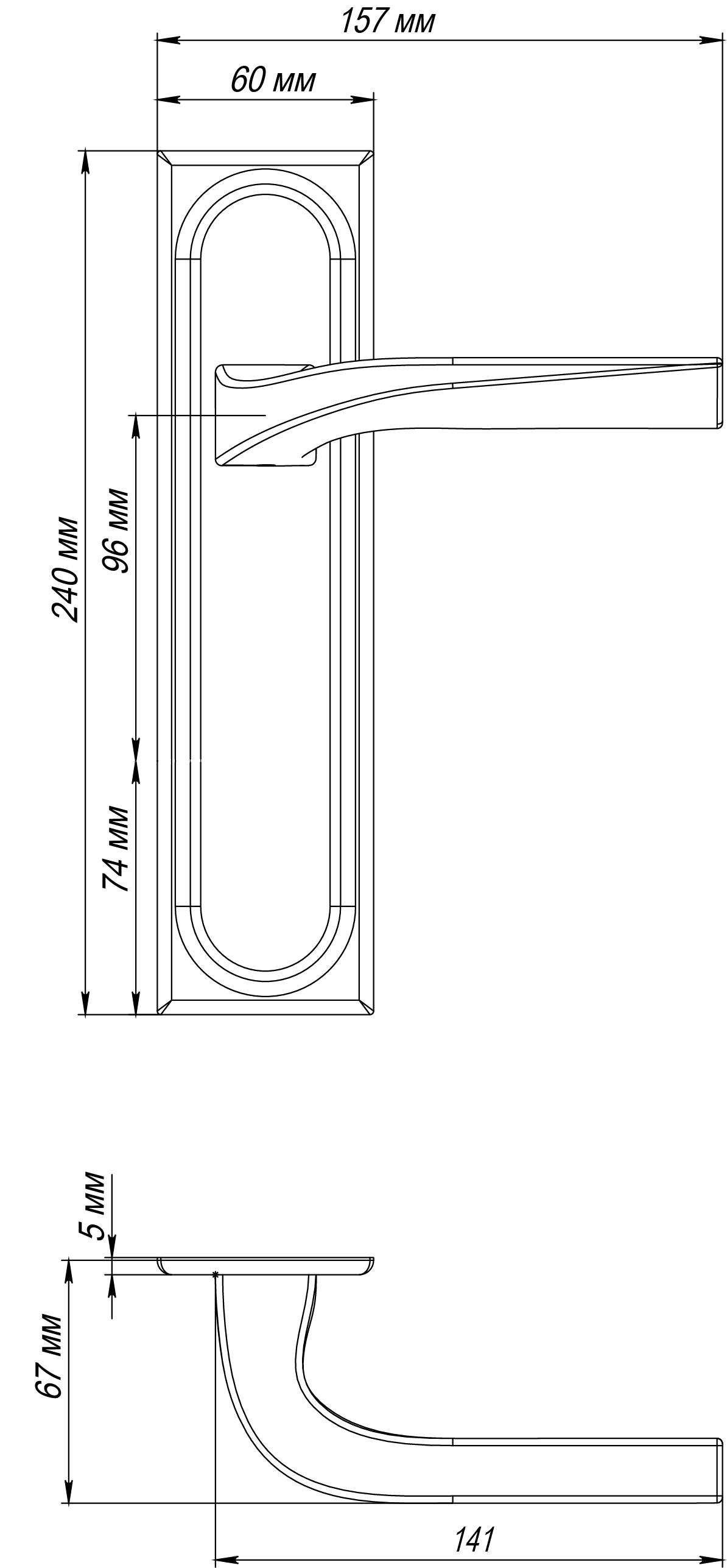 Ручка дверная WD CONCERT HALL PLS WF на планке, цвет Зимняя стужа/Winter Frost фото фурнитура Уральск