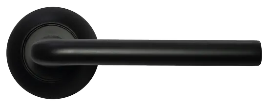 КОЛОННА, ручка дверная MH-03 BL, цвет - черный фото купить в Уральске