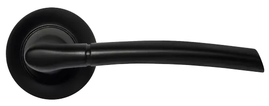 ПИЗА, ручка дверная MH-06 BL, цвет - черный фото купить в Уральске