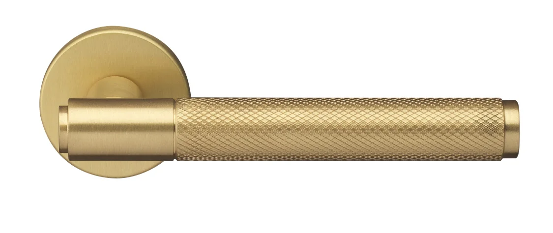 BRIDGE R6 OSA, ручка дверная с усиленной розеткой, цвет -  матовое золото фото купить Уральск