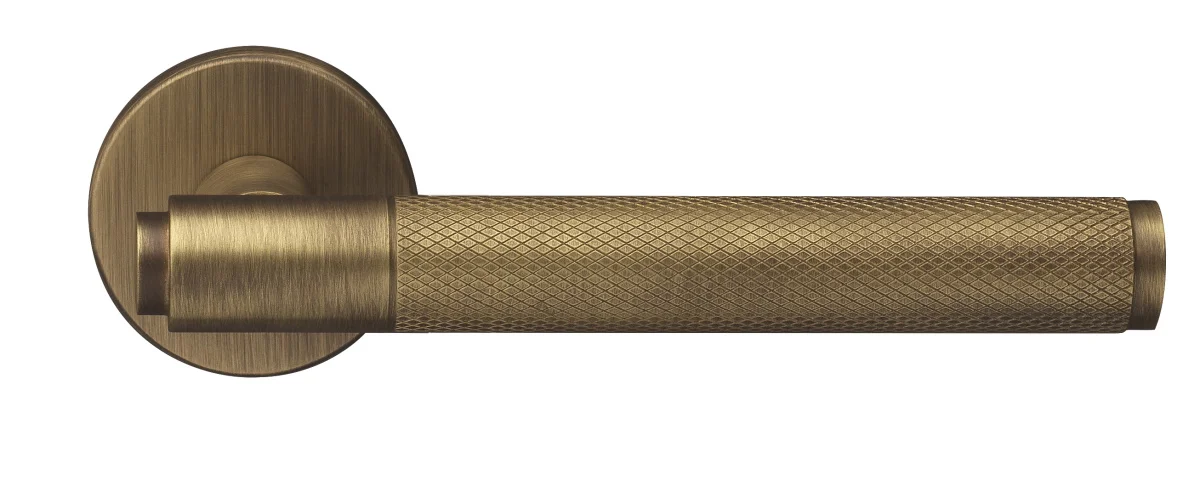 BRIDGE R6 BGO, ручка дверная с усиленной розеткой, цвет -  матовая бронза фото купить Уральск