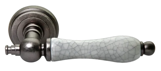 MART, ручка дверная MH-42-CLASSIC OMS/GR, цвет - старое мат.серебро/серый фото купить Уральск