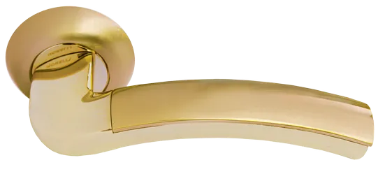 ПАЛАЦЦО, ручка дверная MH-02 SG/GP, цвет - мат.золото/золото фото купить Уральск